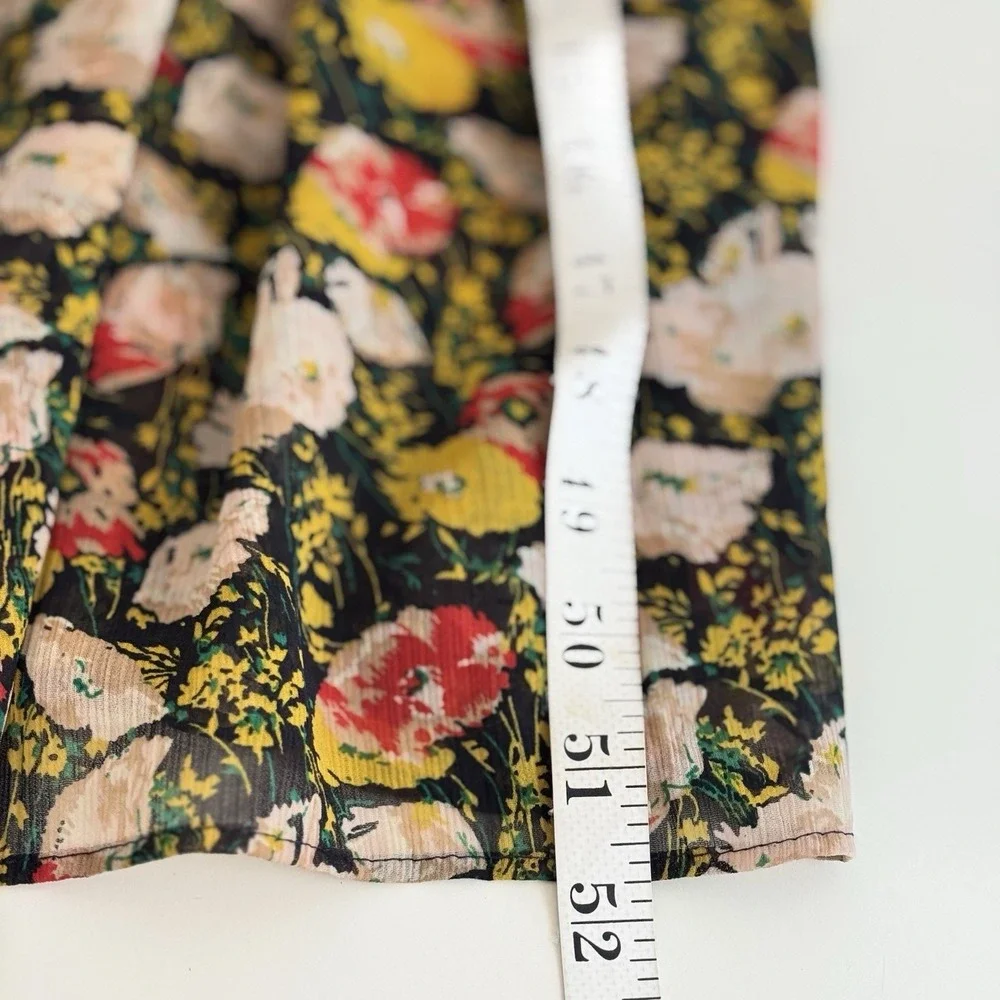 J. CREW Mercantile Maxi Dress 0 Tiered Spaghetti Straps Floral Boho Summer Airy